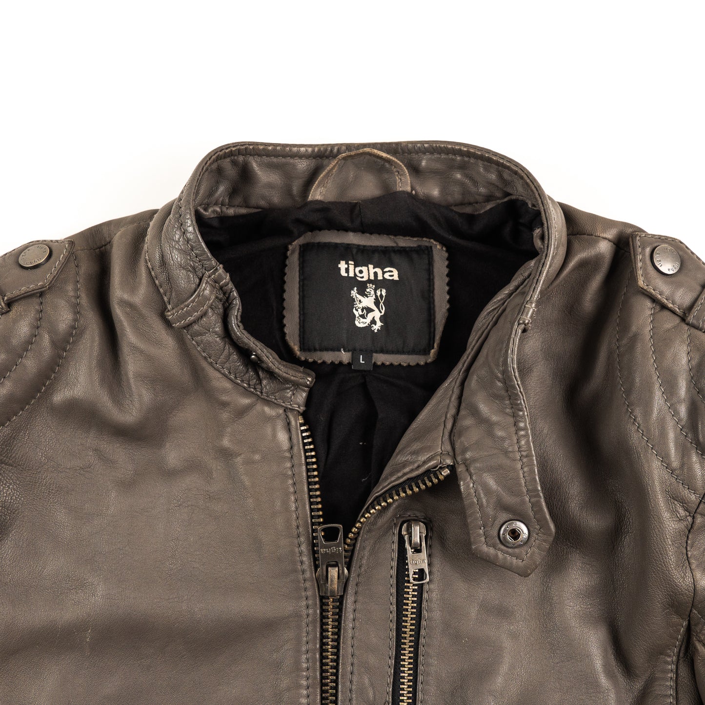 Tigha Biker Lederjacke  // L
