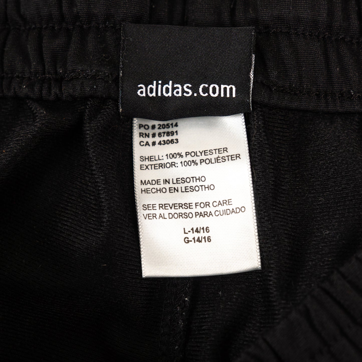 Adidas gestreifte Sporthose // M