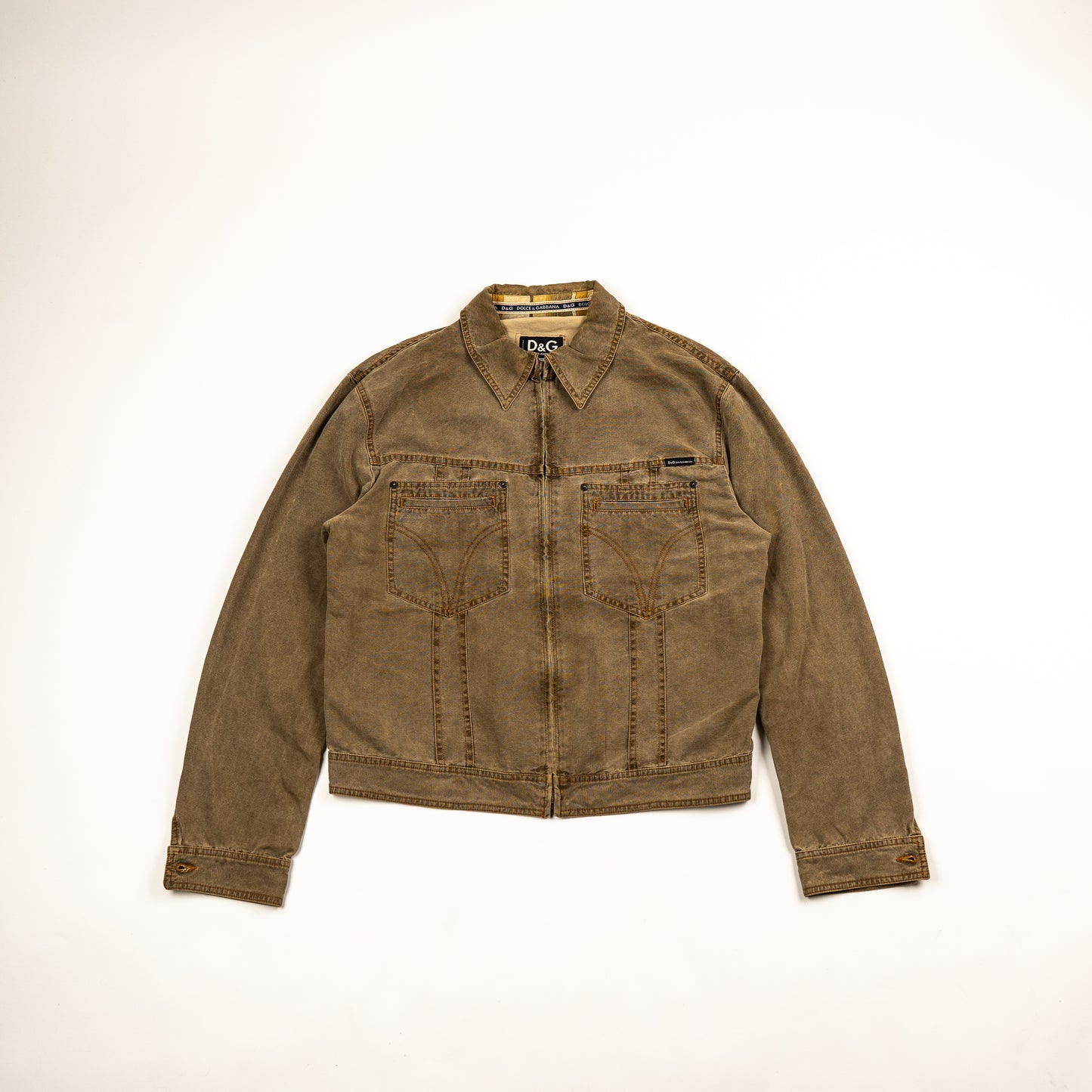 90s Dolce & Gabbana Cropped Jeansjacke // XL