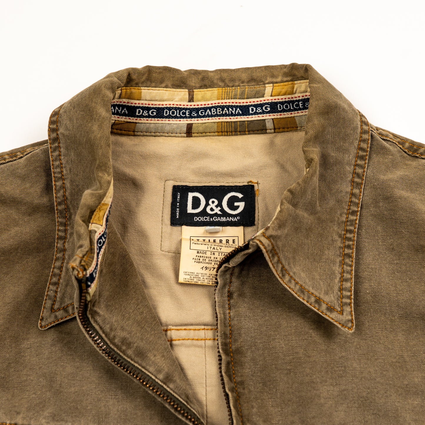 90s Dolce & Gabbana Cropped Jeansjacke // XL